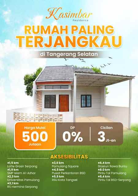 jual rumah kpr bank syariah di tangerang selatan