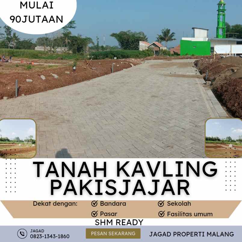 jual tanah kavling di pakisjajar malang shm on hand