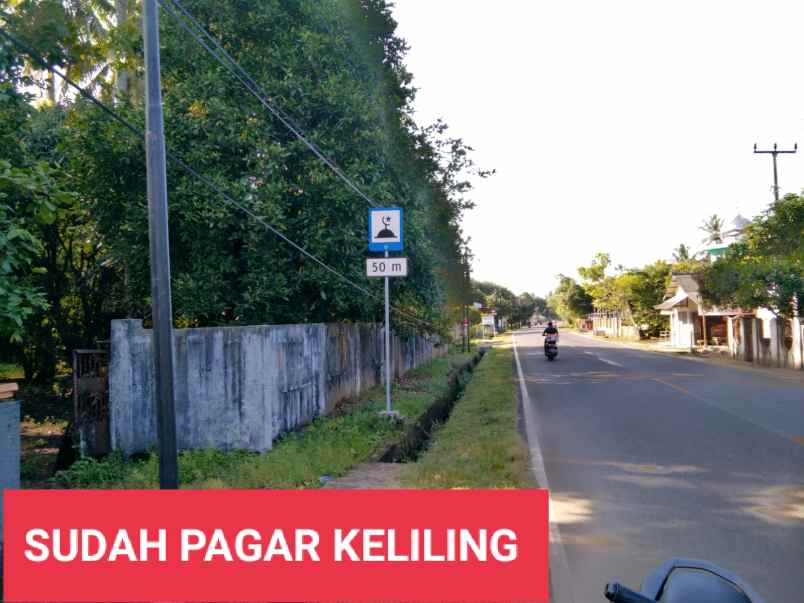 lahan cikeusik pinggir jalan raya nasional lll