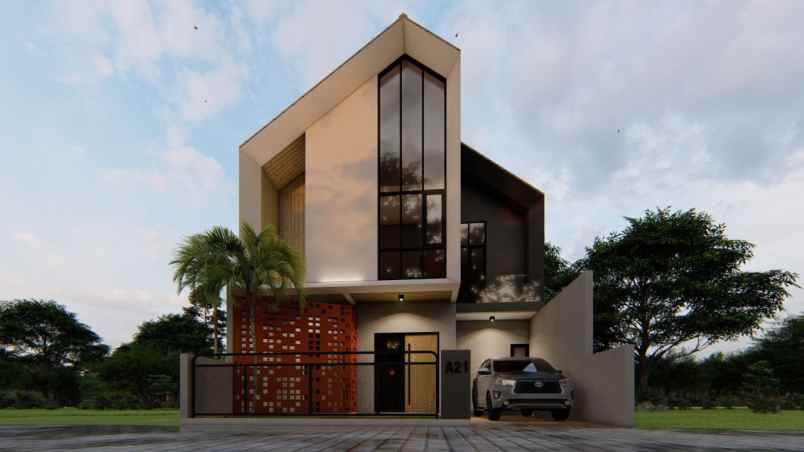 promo rumah villa 3 lantai rooftop