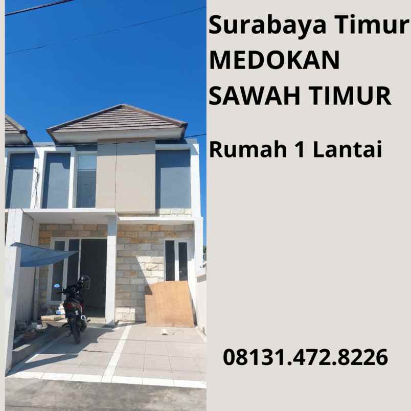 rumah 1 lantai medokan sawah timur i surabaya timur