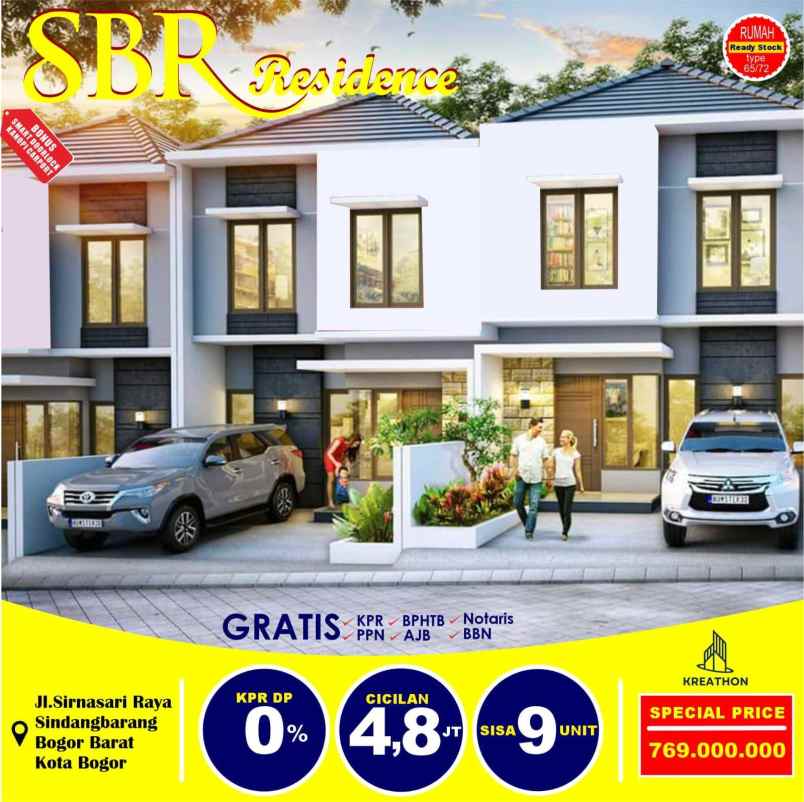 rumah 2 lantai di kota bogor