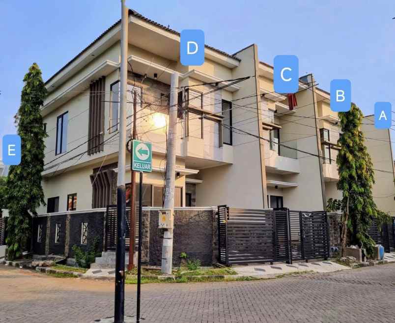 rumah a mulyosari prima shm lebar 5 nego