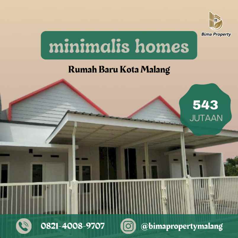 rumah baru minimalis di kota malang