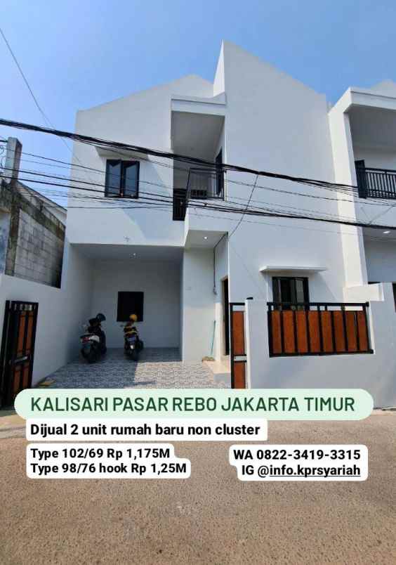 rumah baru readystok kalisari pasar rebo jakarta timur