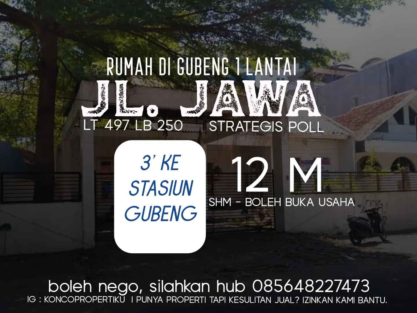 rumah buat kantor ataupun usaha di gubeng surabaya