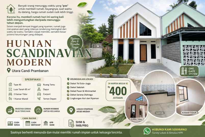 rumah cantik lokasi strategis harga masih bersahabat