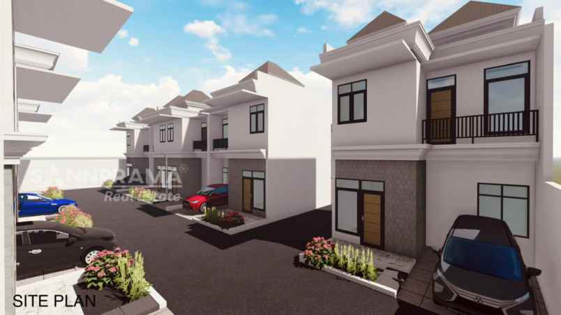 rumah cluster 2 lantai di radar auri cimanggis depok