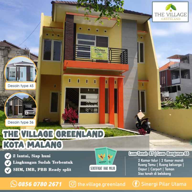 rumah desain baru scandinavian termurah di kota malang