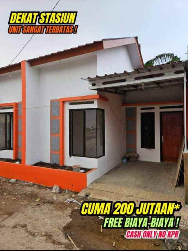 rumah harga murah 300 jutaan dekat stasiun