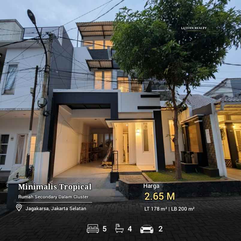 rumah jagakarsa secondary dalam cluster