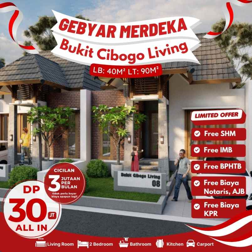 Rumah Ala Tropical Bali Resort Bukit Cibogo Living Cimahi Bandung