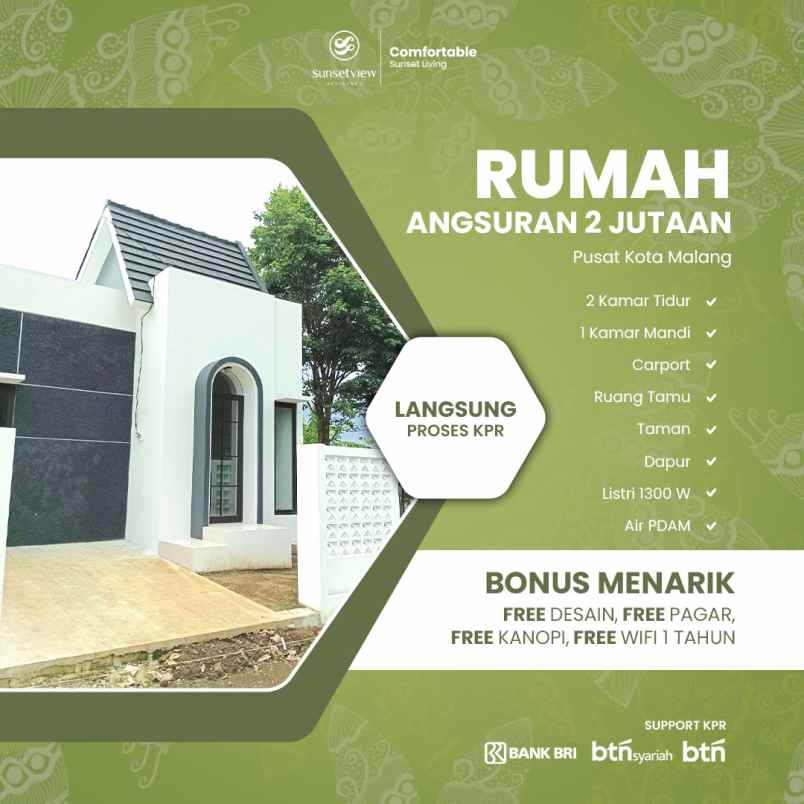 rumah kpr kota malang