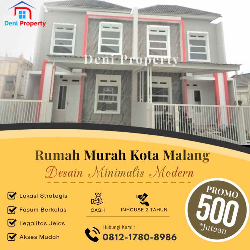 rumah merjosari kota malang