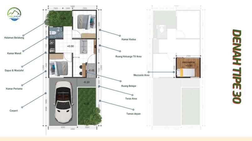 rumah mezanine murah 100 jutaan di ciomas bogor