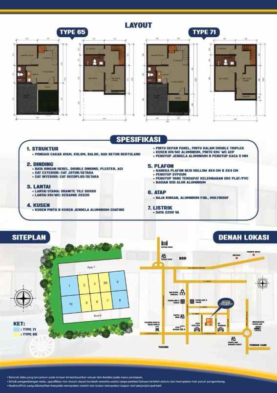 rumah modern dalam komplek di pamulang tangsel