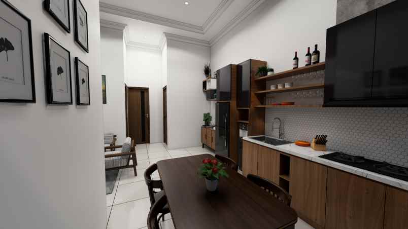 rumah modern etnik bali cocok untuk tinggal investasi