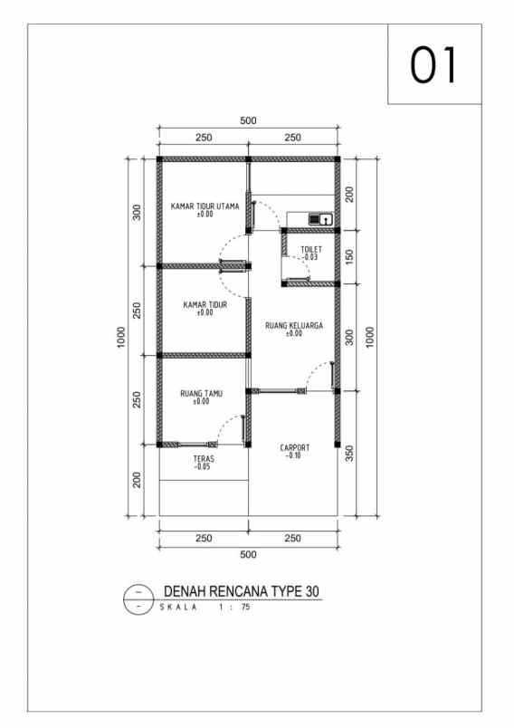 rumah modern harga perdana dekat jalan pemda