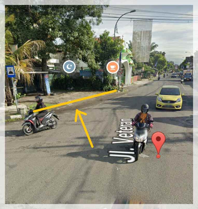 tanah murah di jalan veteran kota jogja