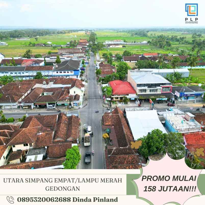 tanah murah di sleman barat 1 7jt meter strategis