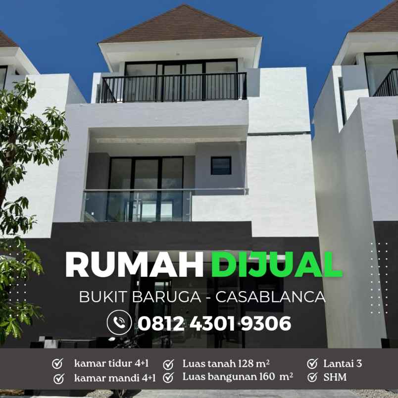 casablanca bukit baruga home 3 lantai makassar