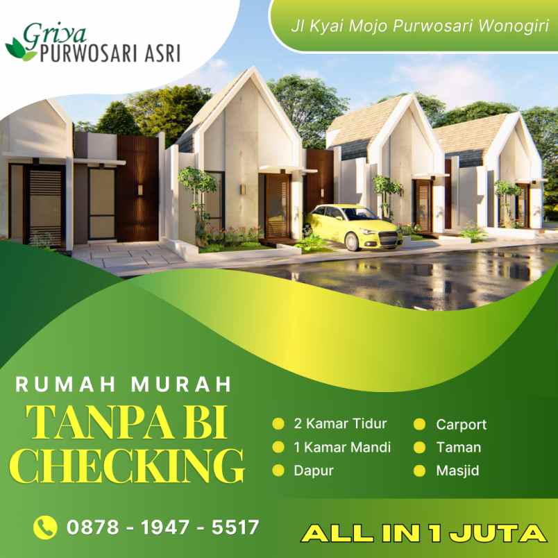 dapatkan rumah all in hanya 1jt