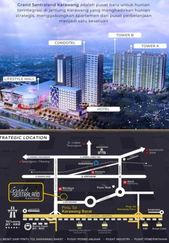 dijual apartemen telukjambe timur wadas