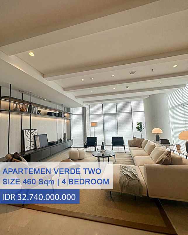 dijual apartemen verde two 4 bedroom pet friendly