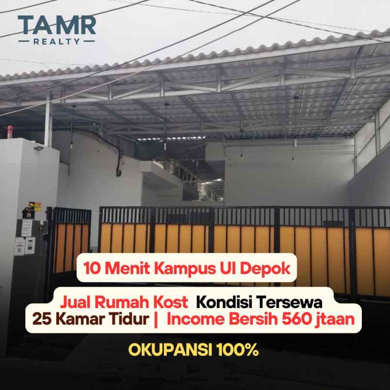dijual cepat kos kosan baru di ui depok full penyewa