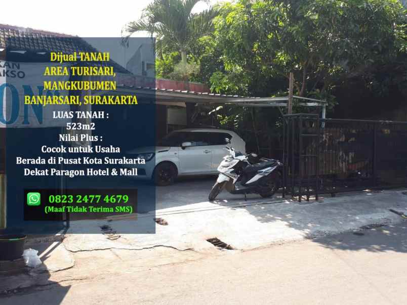 dijual cepat tanah rumah di pusat kota solo surakarta