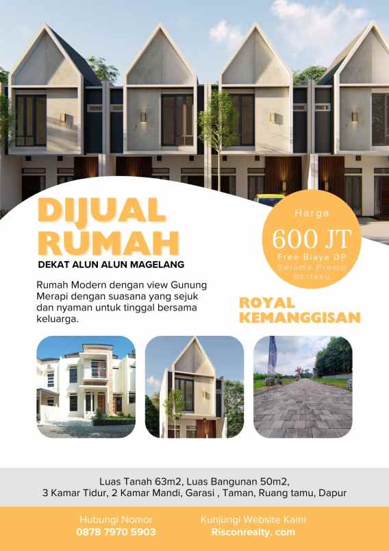 dijual cluster dekat alun alun magelang