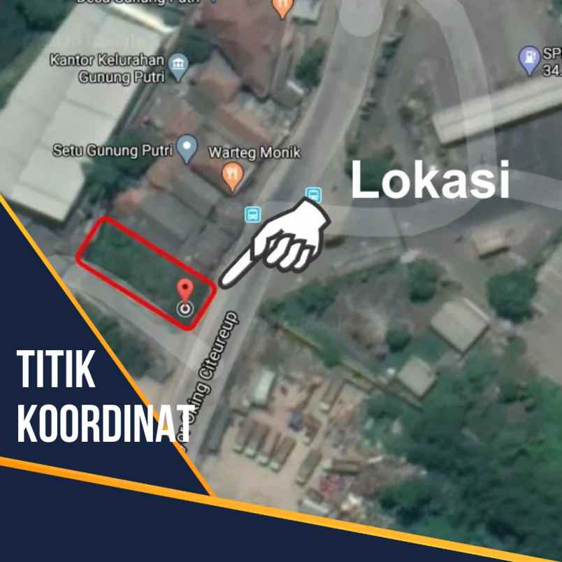 dijual disewakan tanah gunung putri