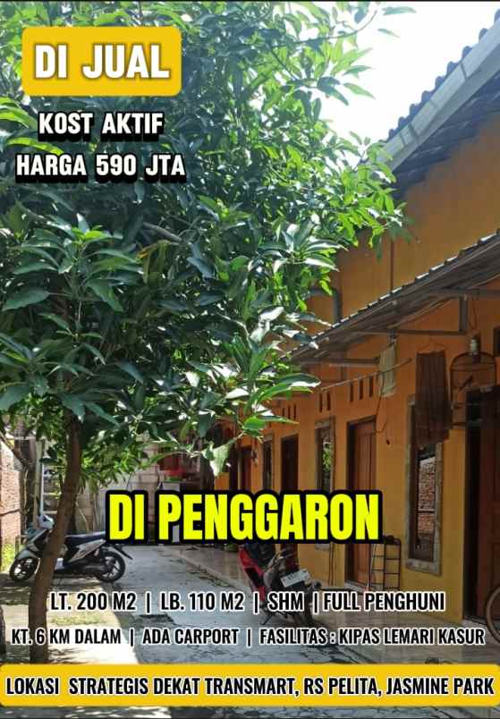 dijual kost full penghuni di penggaron semarang