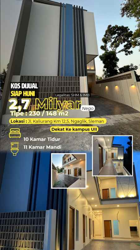 dijual kost jl kaliurang km 12 5