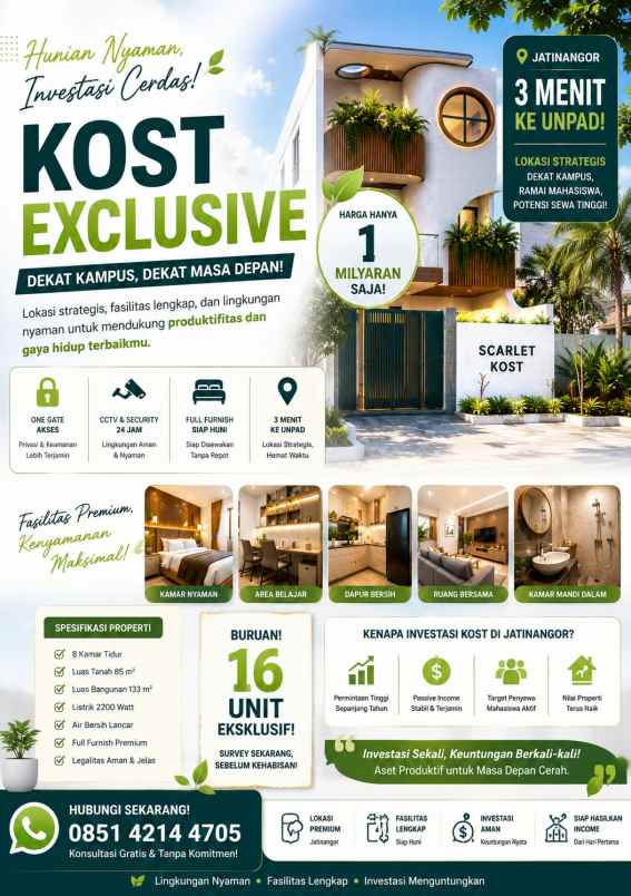 dijual kost puri indah