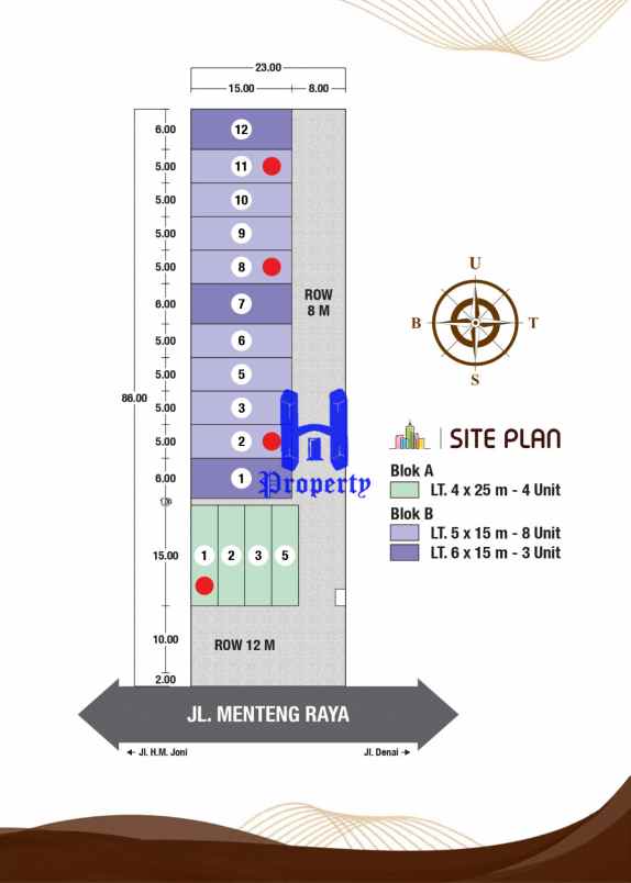 dijual ruko gudang kantor komplek shangrila jalan