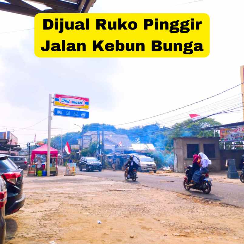 dijual ruko siap huni di jalan kebun bunga