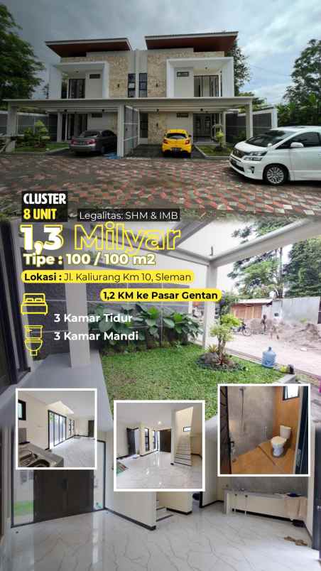 dijual rumah 1 km ke pasar gentan