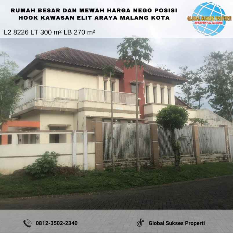 dijual rumah araya