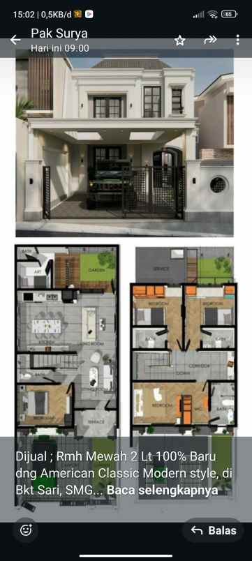 dijual rumah bukit sari