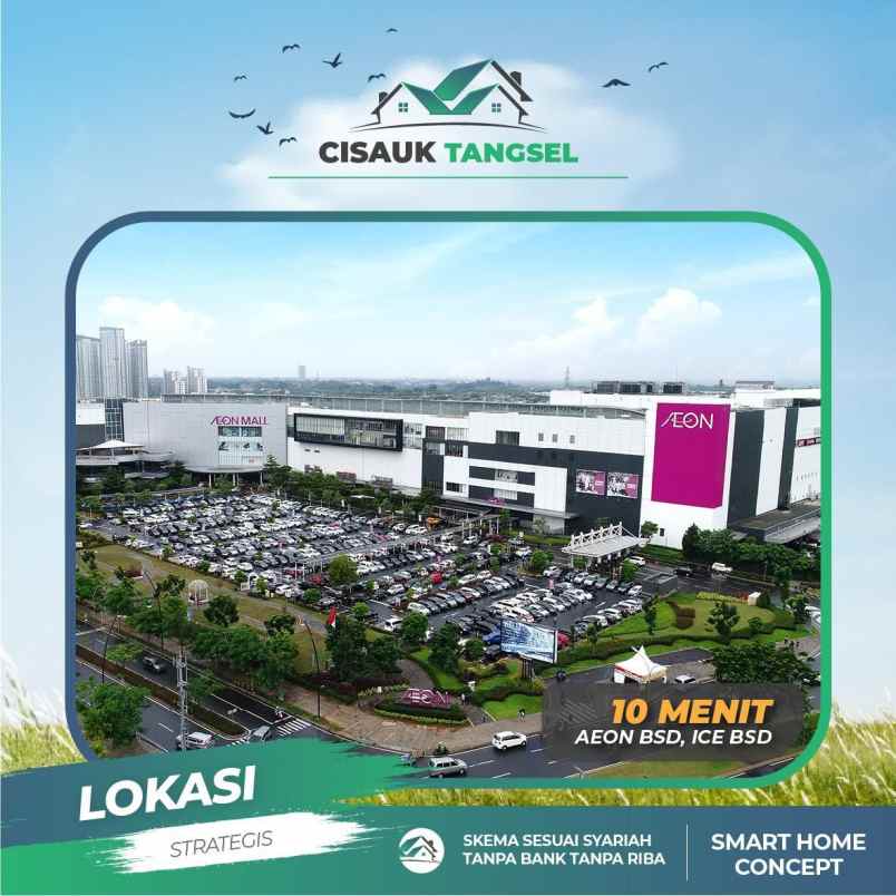 dijual rumah cisauk bsd