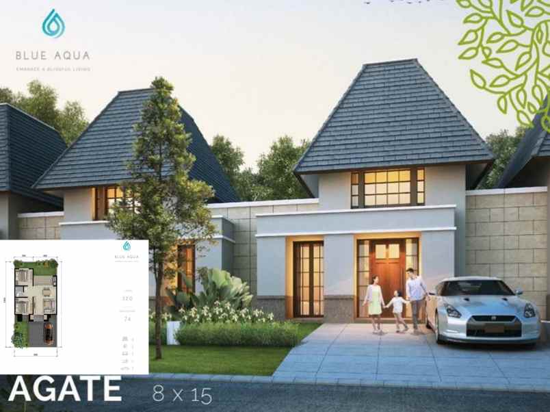 dijual rumah citraland blue aqua