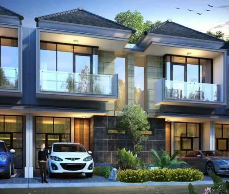dijual rumah cluster flower garden