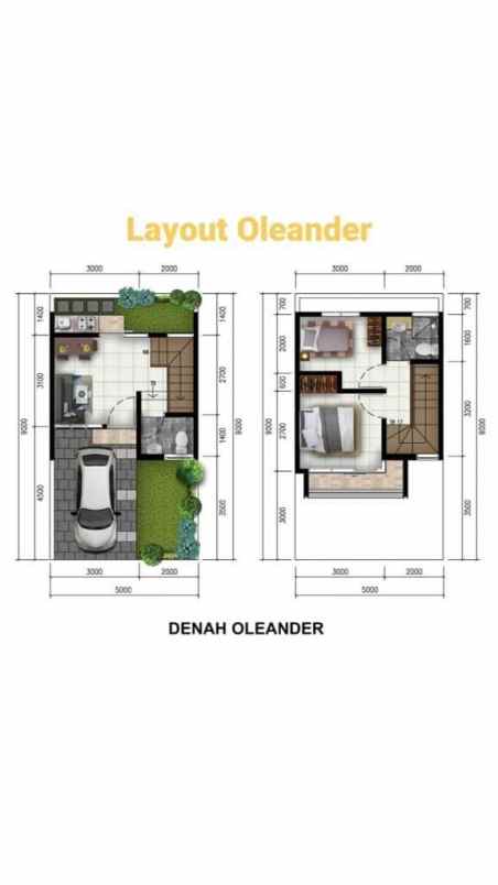 dijual rumah cluster flower garden