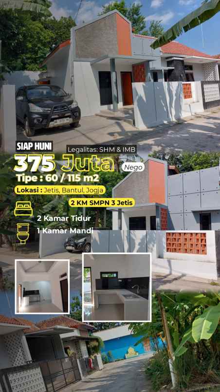 dijual rumah dekat smp jetis