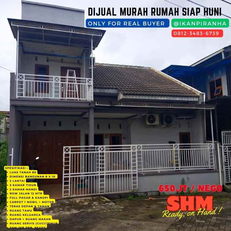 dijual rumah dekat universitas brawijaya malang