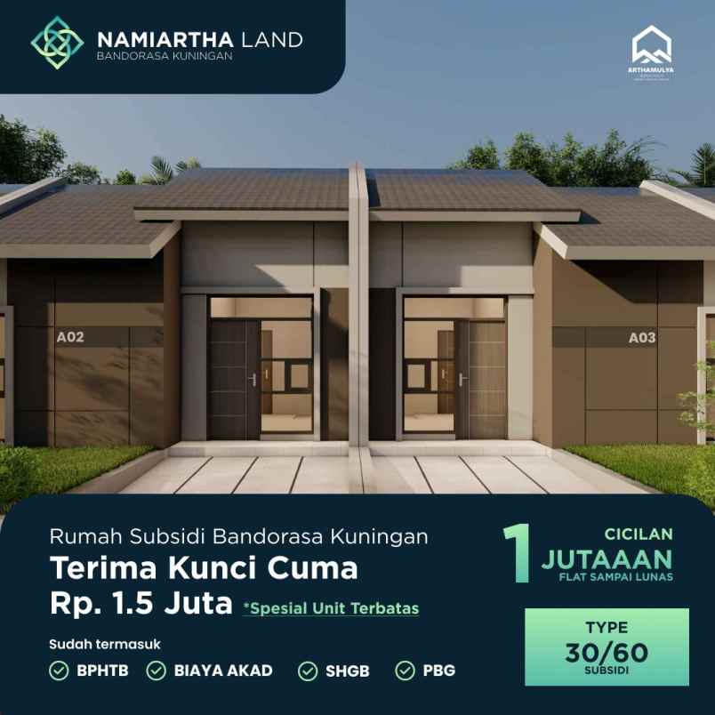 dijual rumah desa bandorasa kulon