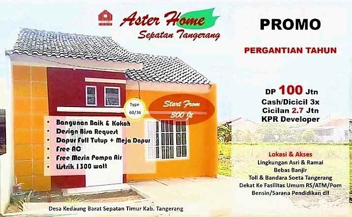 dijual rumah desa kedaung barat sepatan