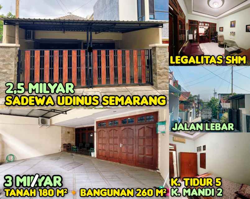 dijual rumah di sadewa semarang