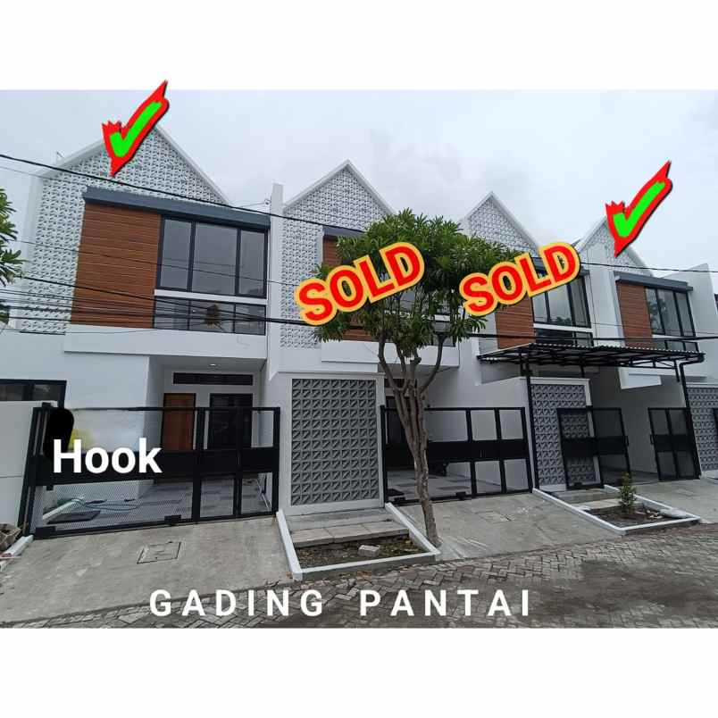 dijual rumah gading pantai